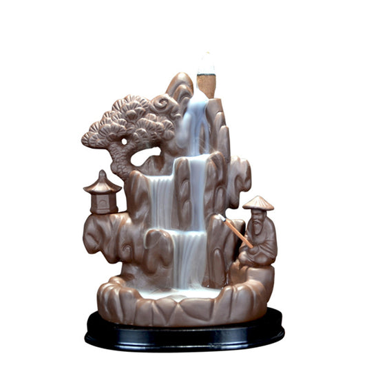 Zisha Mountain and Flowing Water Back Flow Incense Holder