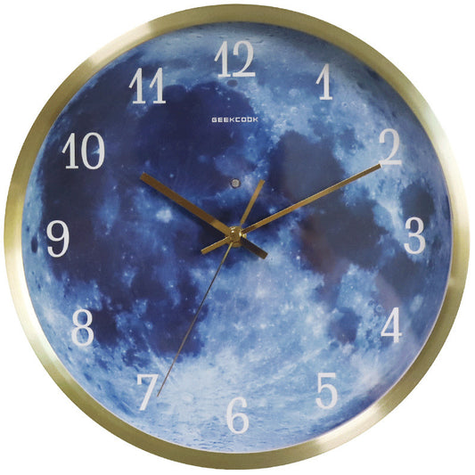 Blue Moon 12-inch Wall Clock