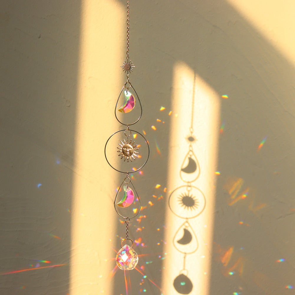 Sun And Moon Crystal Prism Rainbow Sun Catcher