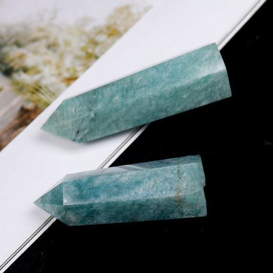 Natural Crystal Pillar Energy Stone Ornaments