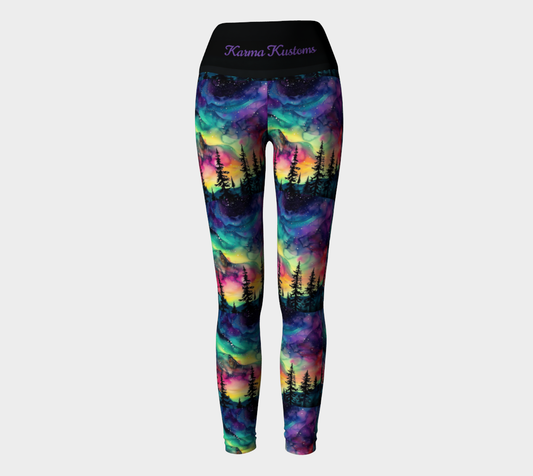 Karma Kustoms Aurora Borealis Yoga Leggings