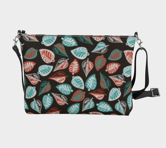 Karma Kustoms-Vegan Leather-Crossbody Purse-Fall Foliage