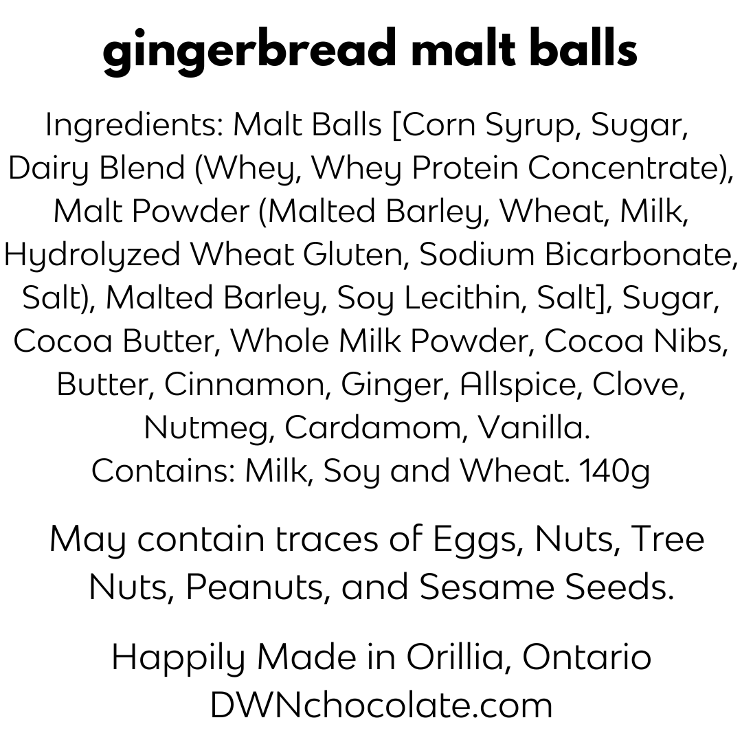 gingerbread malt balls
