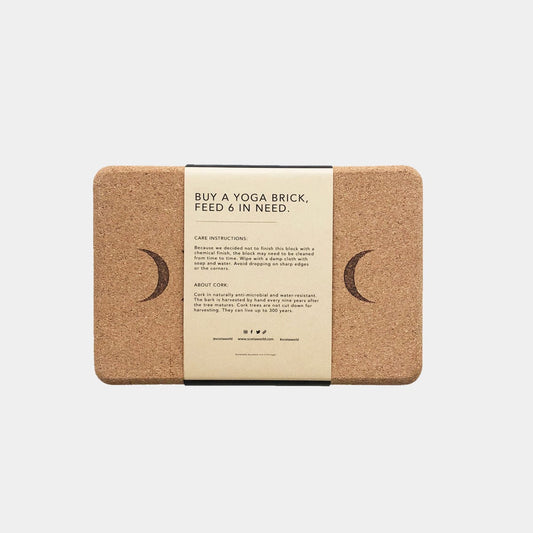 Pair of Moon Cork Yoga Blocks | Original | 4"x6x9"