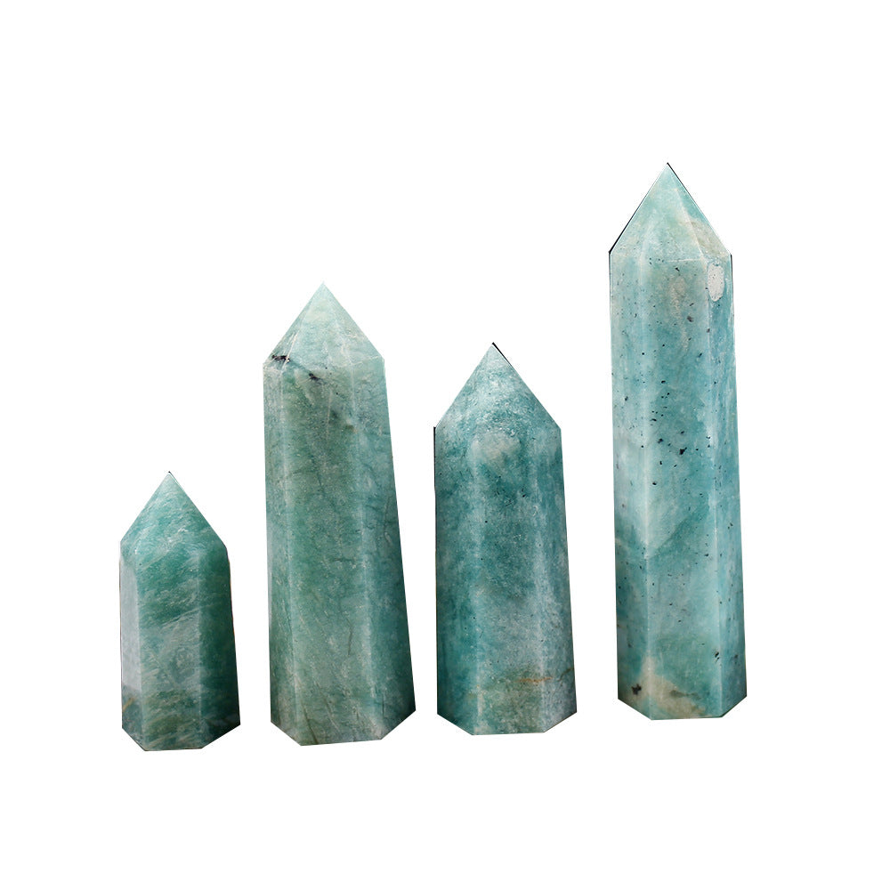 Natural Crystal Pillar Energy Stone Ornaments
