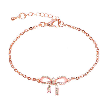 Rose Gold Bow Bracelet
