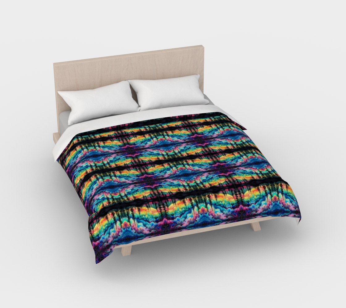 Karma Kustoms Aurora Borealis Duvet Cover