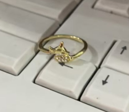 Rose Gold Fox Ring
