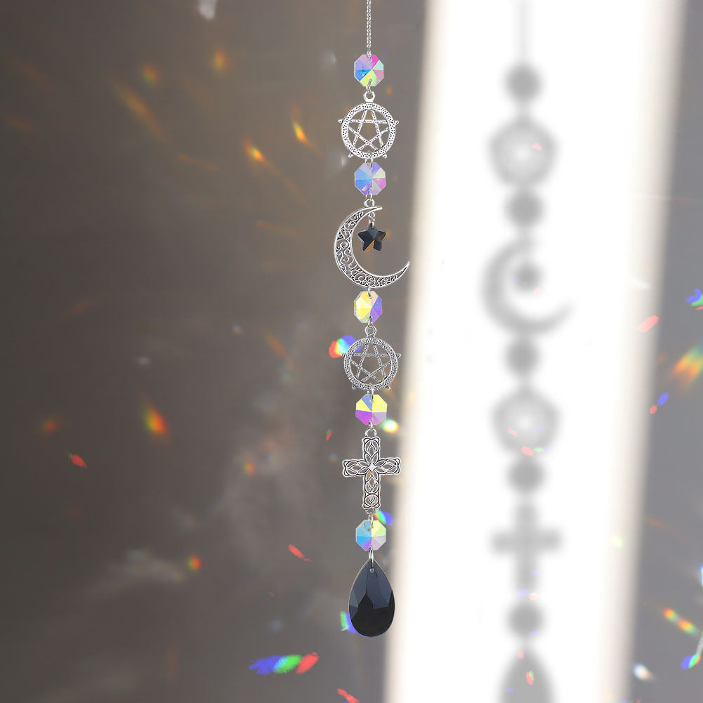 Sun And Moon Crystal Prism Rainbow Sun Catcher