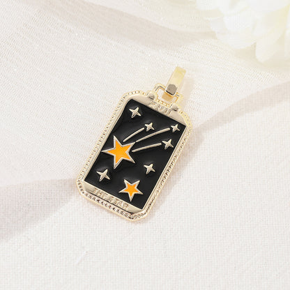 European And American Tarot Card Pendant