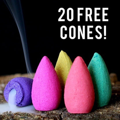 Waterfull Incense Burner 20 Cones Included