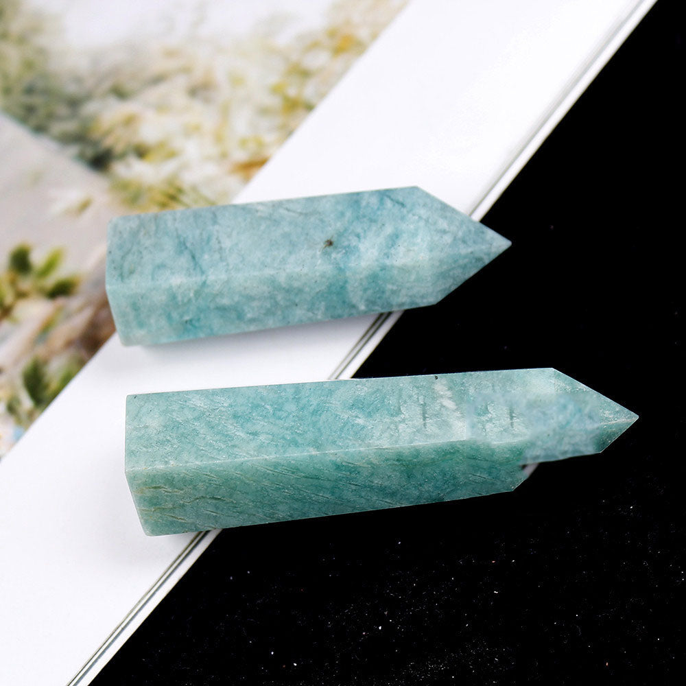 Natural Crystal Pillar Energy Stone Ornaments