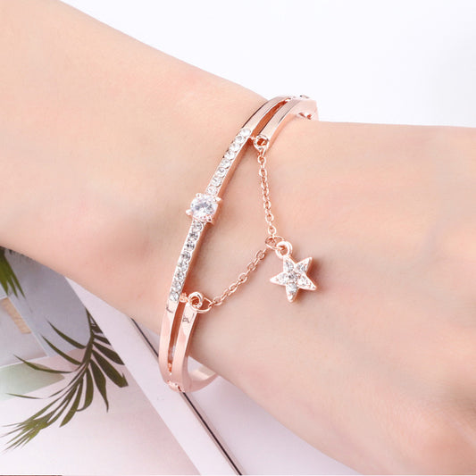 Rose gold fashion bracelet