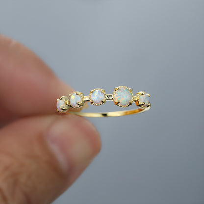 Electroplated Gold Opal Ring