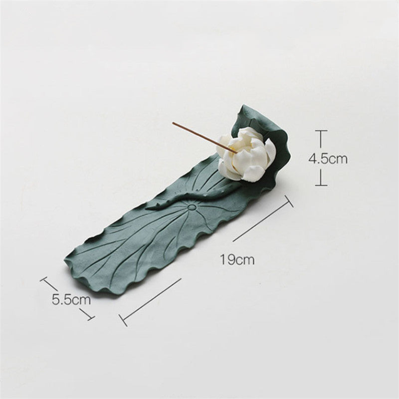 Ceramic Lotus Incense Holder