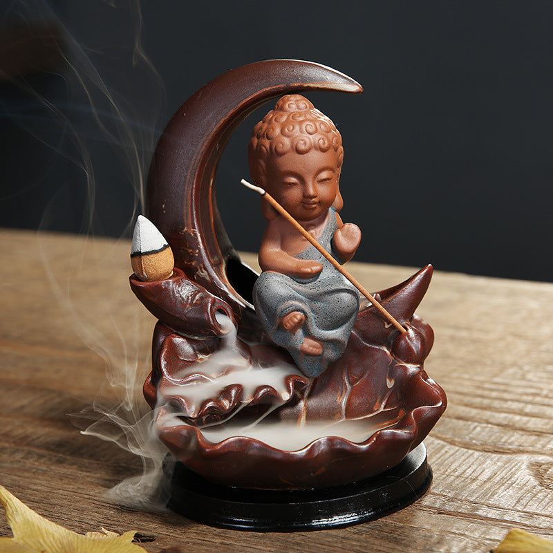 Tathagata Little Monk Incense Holder