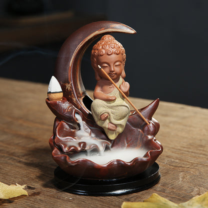 Tathagata Little Monk Incense Holder