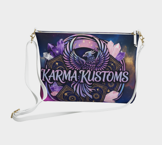 Karma Kustoms Logo Vegan Leather Crossbody Purse