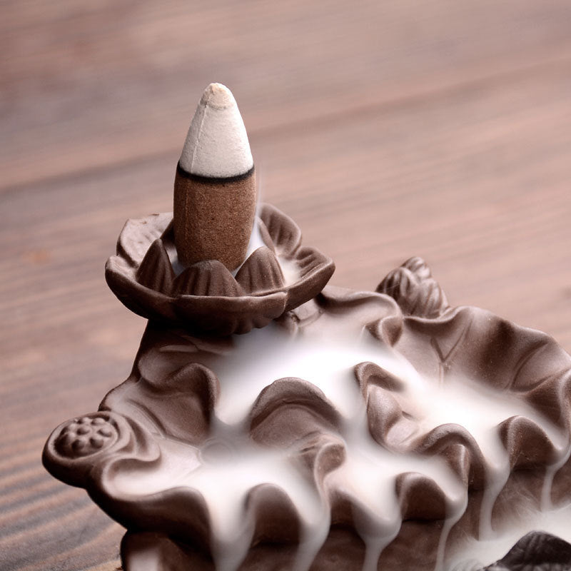 Red and Black Koi Fish Incense Holder