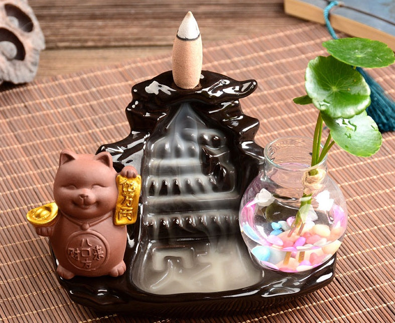 Waterfull Incense Burner 20 Cones Included