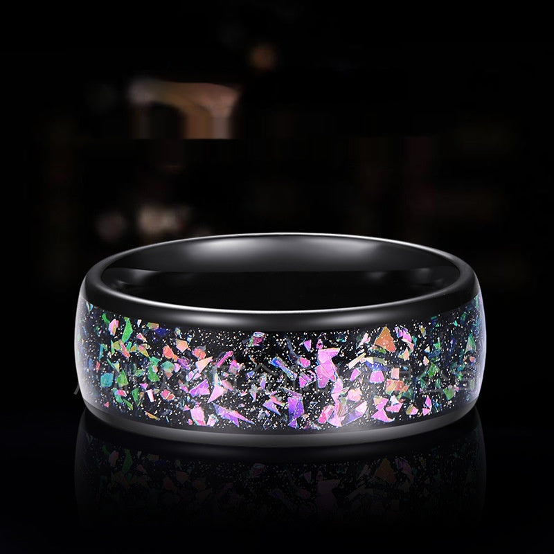 Starry Sky Tungsten Ring