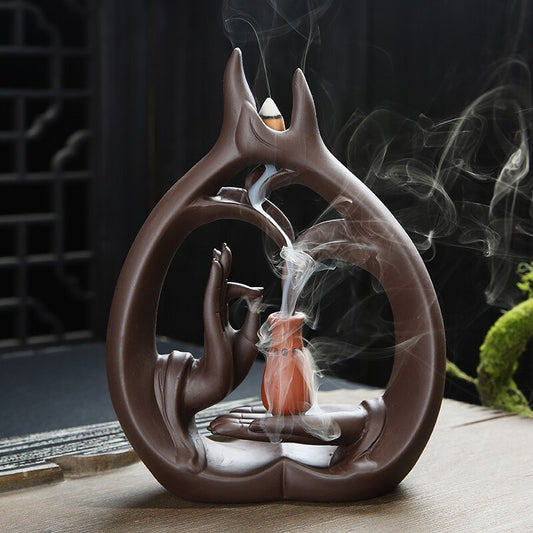 Back Flow Incense Holder