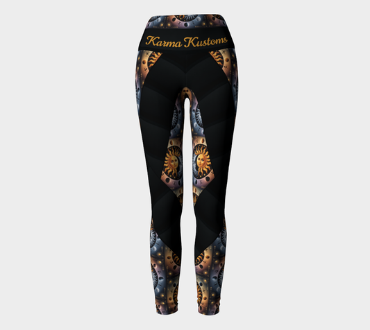 Karma Kustoms Solar Eclipse Yoga Leggings