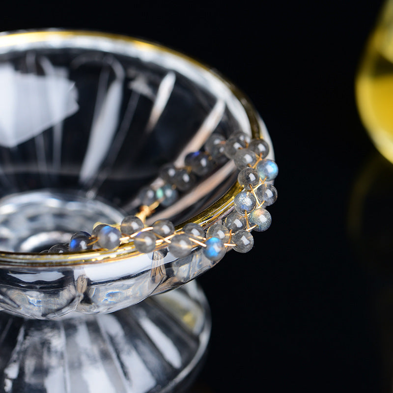 Natural Moonstone Bracelet In 14k Gold