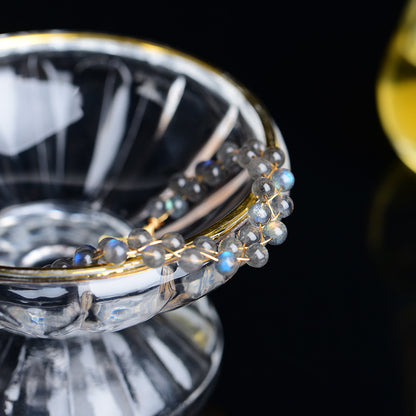 Natural Moonstone Bracelet In 14k Gold