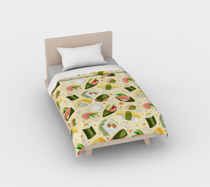 Karma Kustoms Sushi Party Duvet Cover