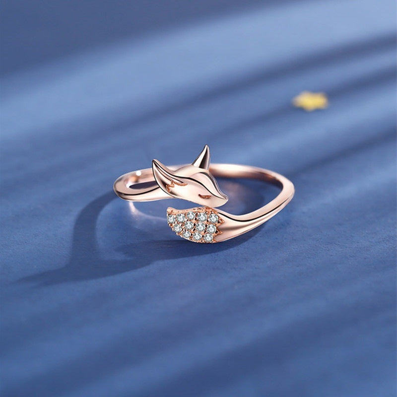 Rose Gold Fox Ring