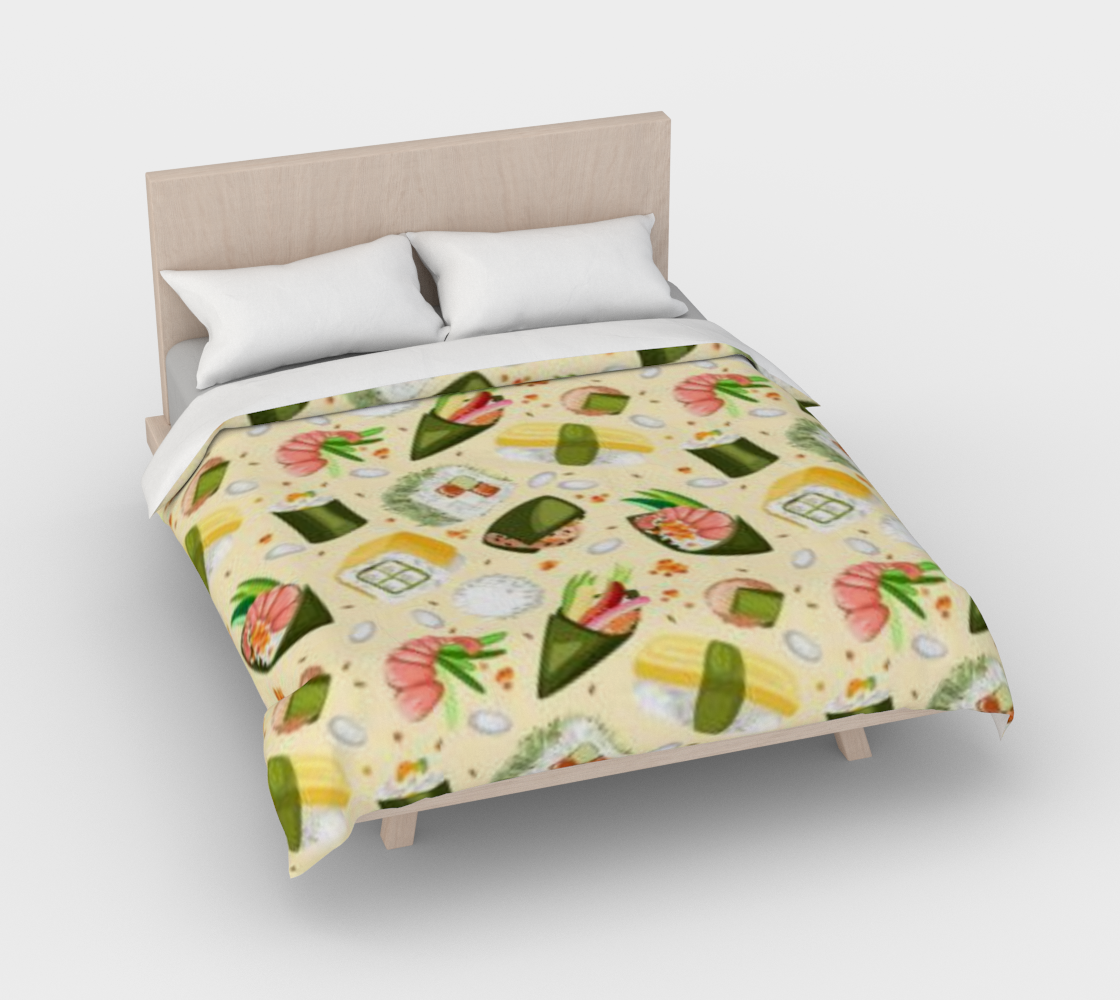 Karma Kustoms Sushi Party Duvet Cover