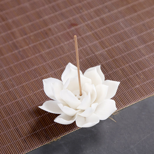 White Lotus Incense Holder