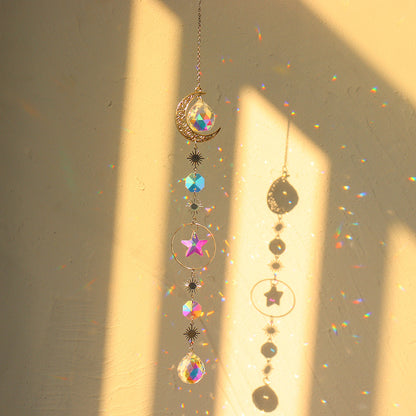 Sun And Moon Crystal Prism Rainbow Sun Catcher
