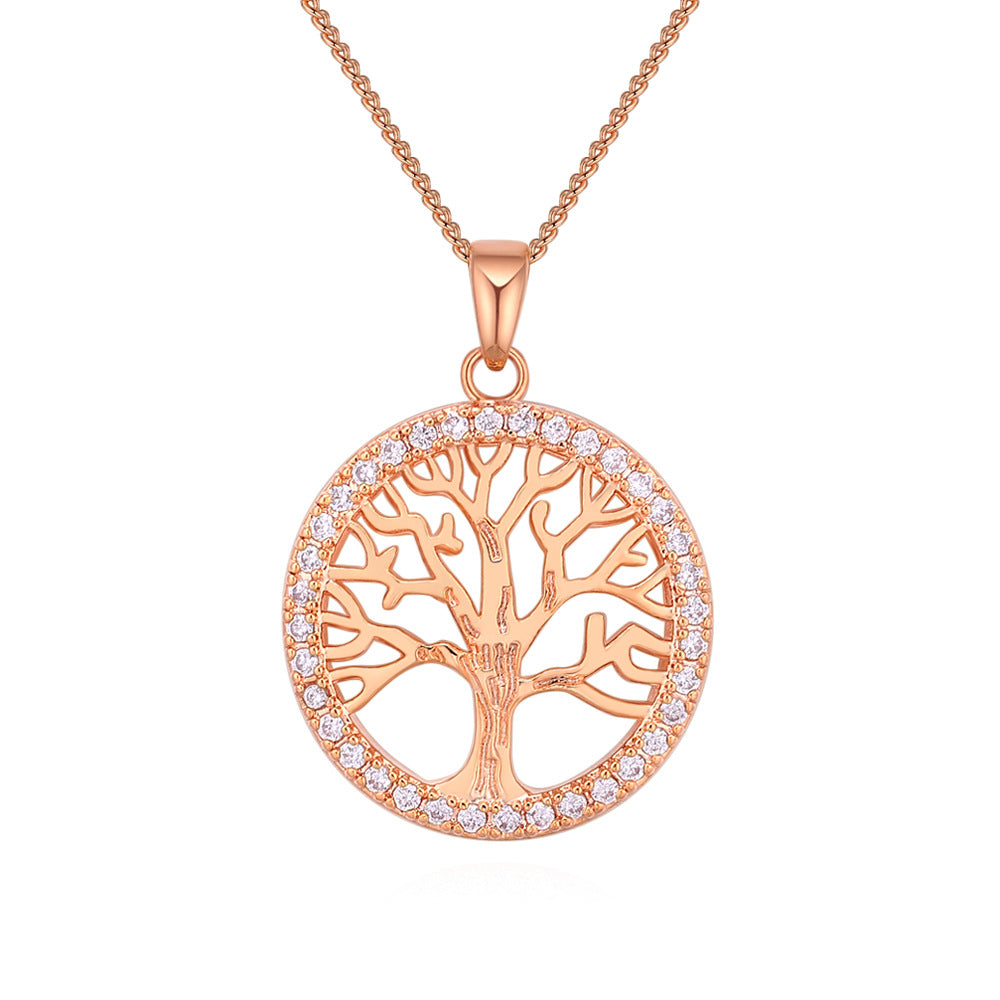 Gold Plated Tree Of Life Necklace