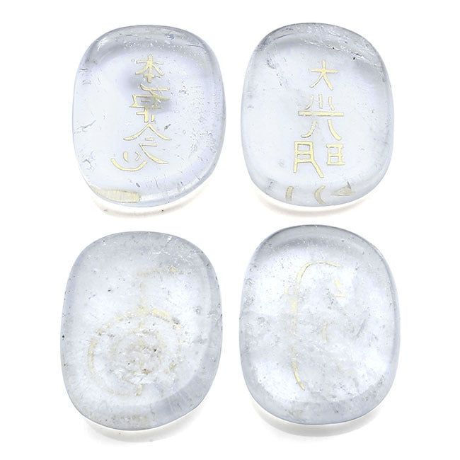 Four Stones Reiki Symbol Flat Oval