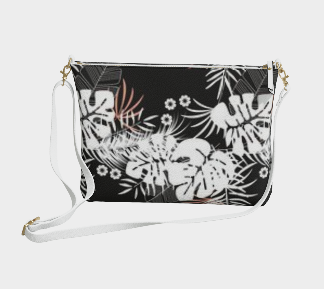 Karma Kustoms-Vegan Leather-Crossbody Purse-Hibiscus