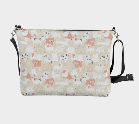 Karma Kustoms-Vegan Leather Crossbody Purse-Dogs Meeting