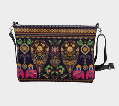 Karma Kustoms-Vegan Leather-Crossbody Purse-Elephants Of India