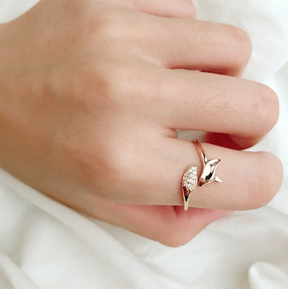 Rose Gold Fox Ring