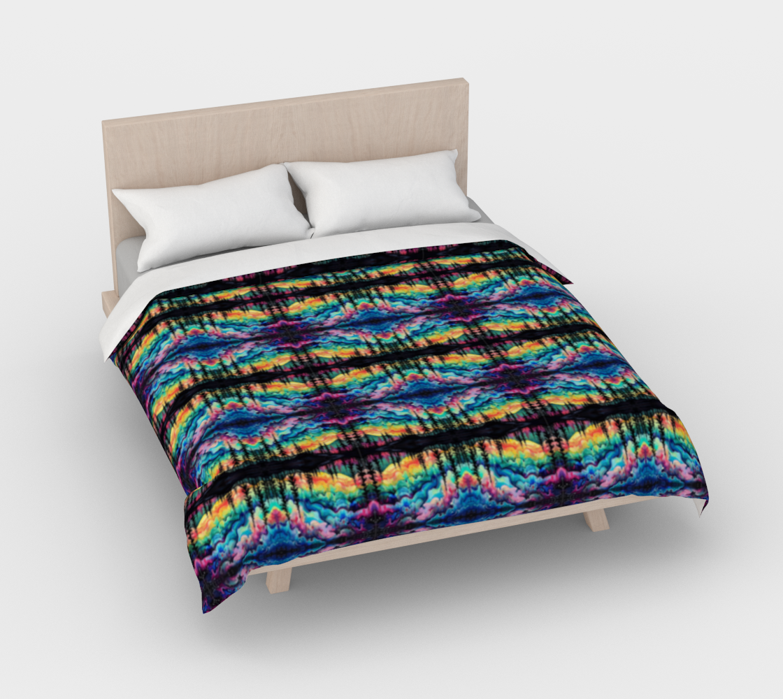 Karma Kustoms Aurora Borealis Duvet Cover