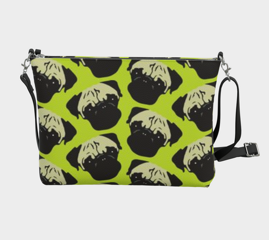 Karma Kustoms-Vegan Leather-Crossbody Purse-Pug Love!