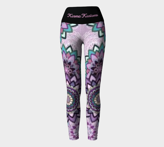 Karma Kustoms Mandala Stars Yoga Leggings