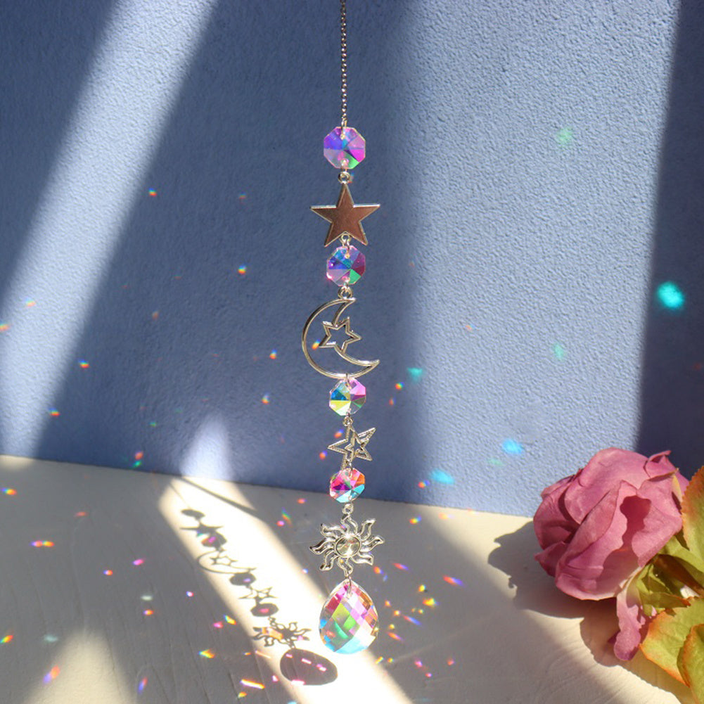 Sun And Moon Crystal Prism Rainbow Sun Catcher