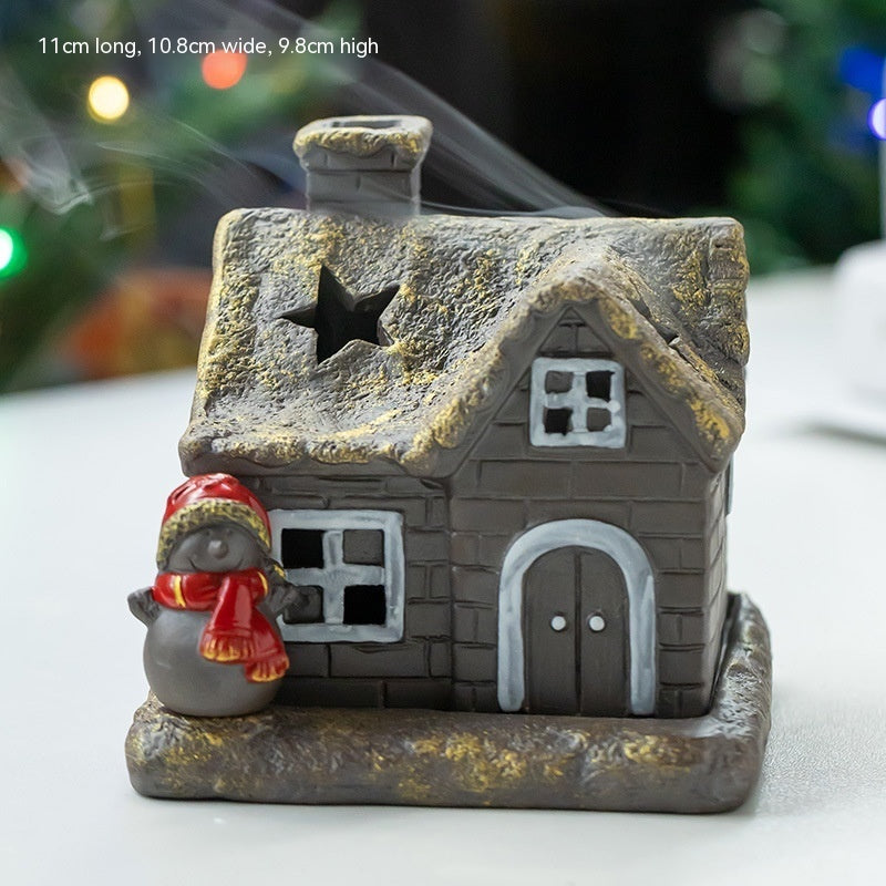 Ceramic Christmas Coil Incense Holder