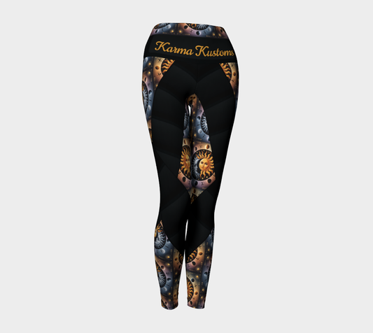 Karma Kustoms Solar Eclipse Yoga Leggings