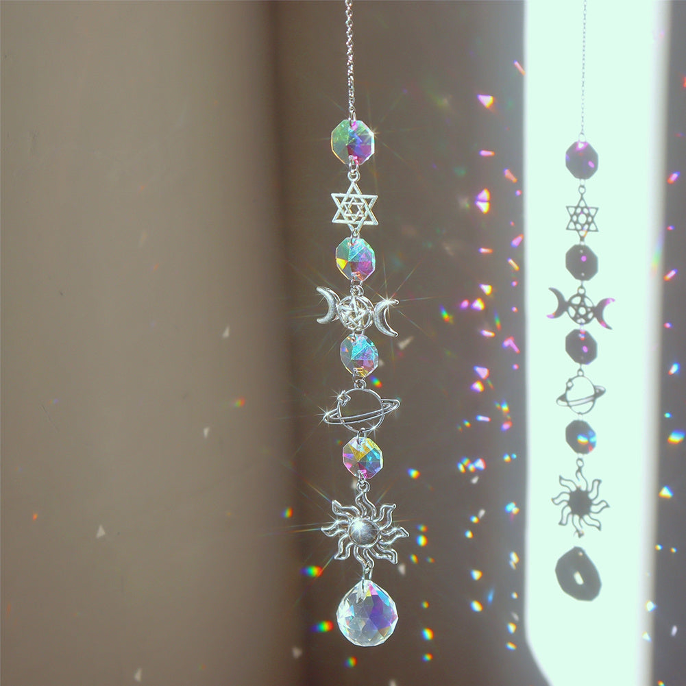 Sun And Moon Crystal Prism Rainbow Sun Catcher
