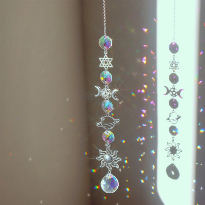 Sun And Moon Crystal Prism Rainbow Sun Catcher