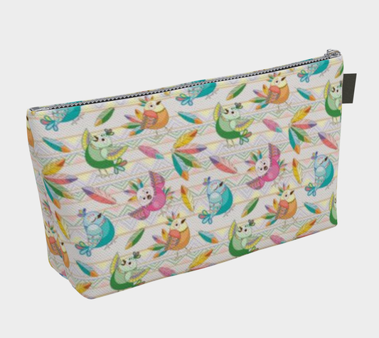 Karma Kustoms Ethnic Birds Makeup Bag