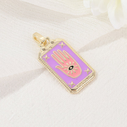 European And American Tarot Card Pendant